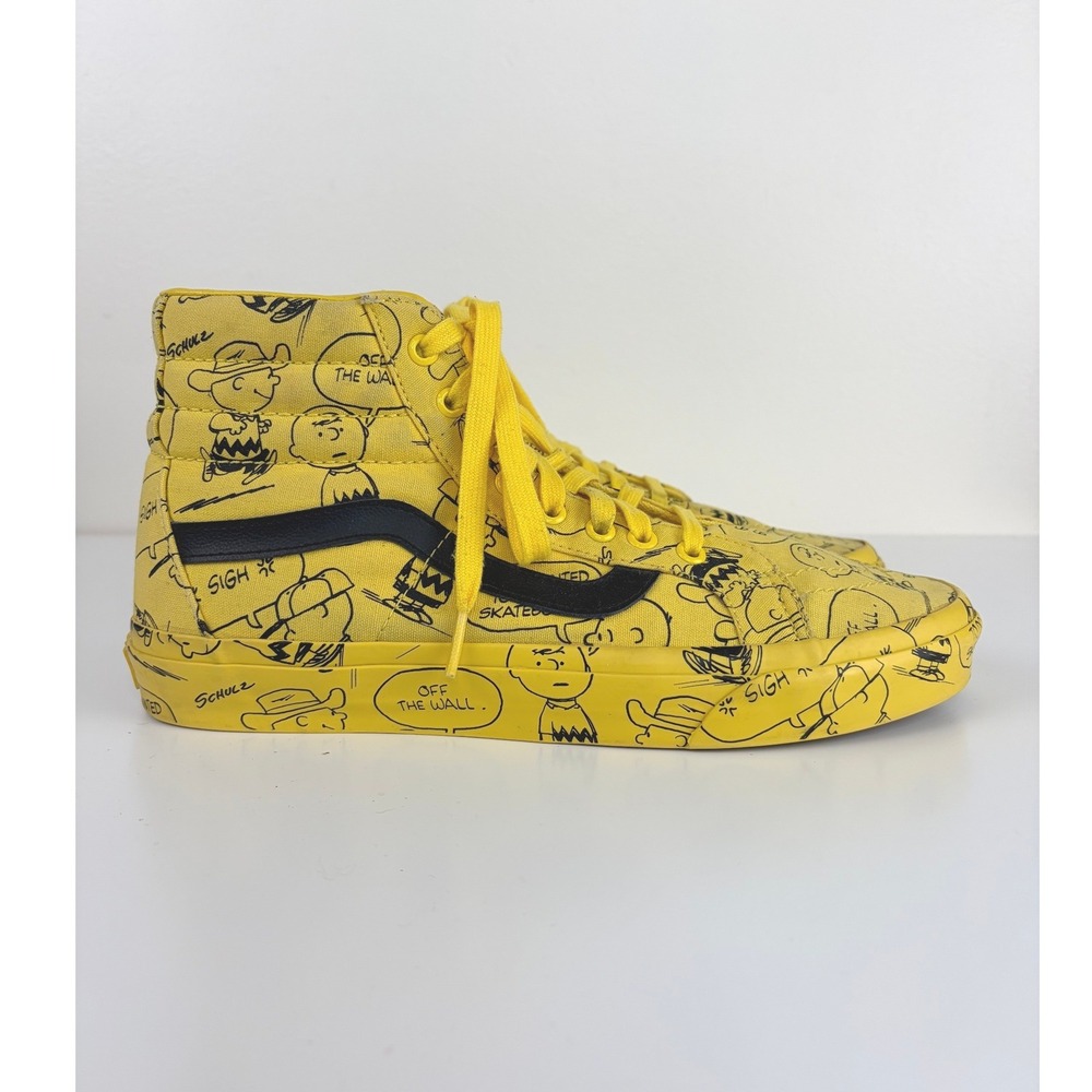 Vans x Peanuts Charlie Brown Maize Sk8-Hi M9.5 W11 Yellow 2017
